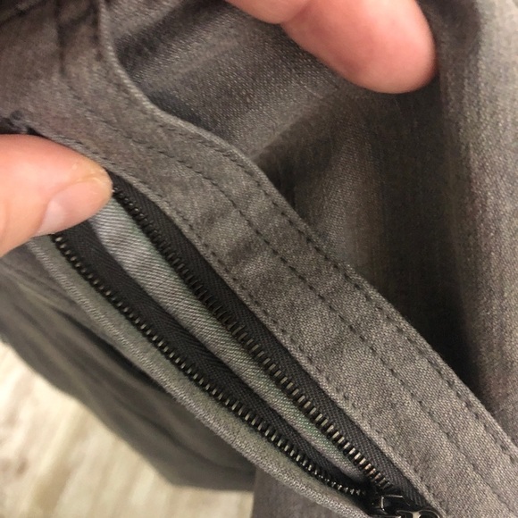 St John High Rise Cuffed Hem Gray Ankle Pant - Picture 9 of 11